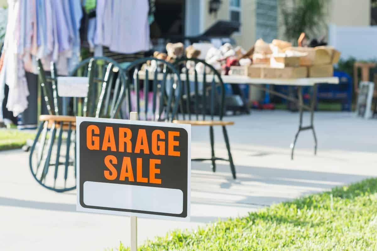 a garage sale